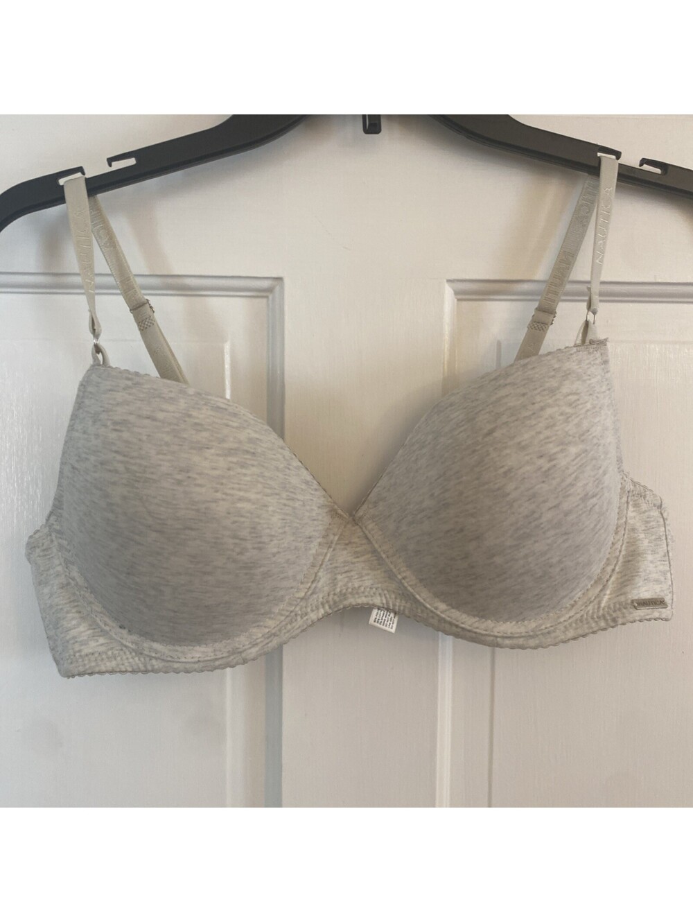 Nautica Intimates Women's Gray Padded Push Up Bra Underwire Size 38C